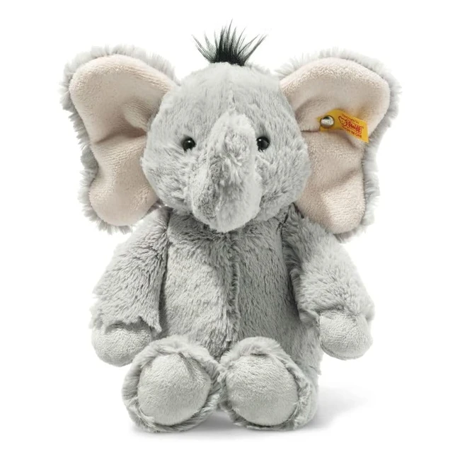 Steiff Ella Elephant Grau 30 cm Kuscheltier Plüschtier mit Knopf im Ohr für Babys ab Geburt waschbar