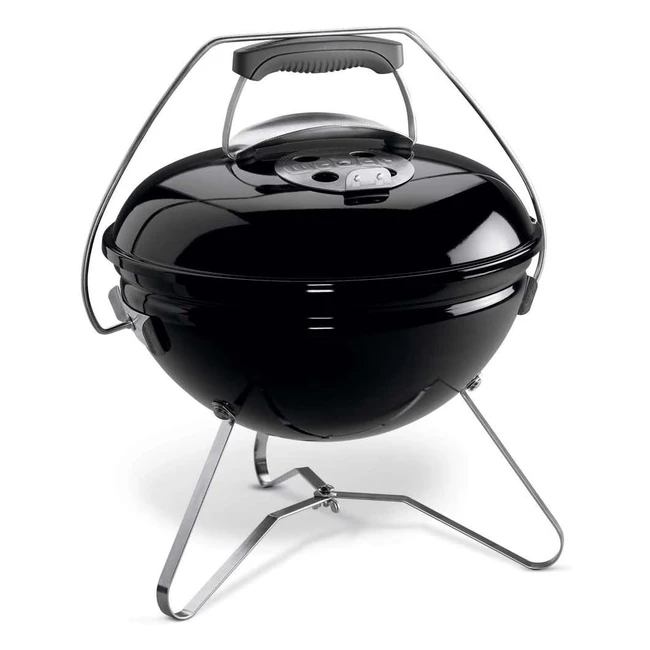 Barbacoa Weber Smokey Joe Carbón 37cm Negro 1111004 - Portátil y Compacta