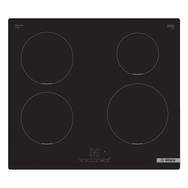 Plaque Induction Bosch PUE611BB5E Série 4 4 Foyers 60 cm 4600W Noir