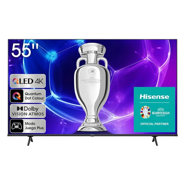 Hisense TV 55E7KQ QLED Smart TV 55" Quantum Dot Colour Dolby Vision Atmos Modo Juego Plus
