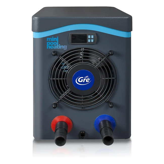 Bomba de Calor GRE HPM20 Mini Piscina 20m3 Gris - Eficiente y Fácil de Instalar