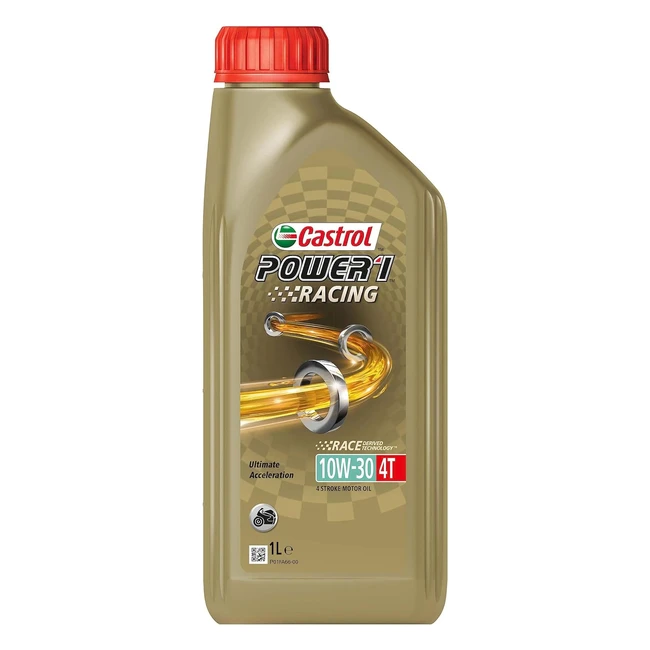 Aceite Moto Castrol Power1 Racing 4T 10W30 1L - Tecnología Race Derived