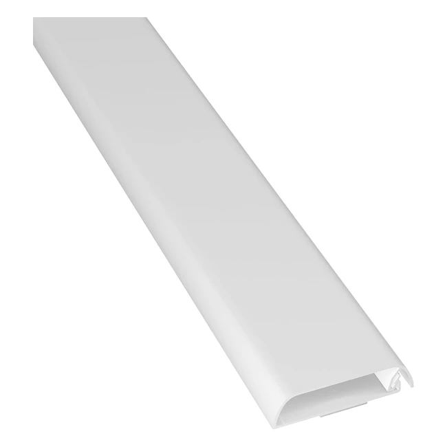 Canaleta dline para cables de TV en paredes - Diseño articulado - 60mm ancho x 15mm alto x 400mm longitud