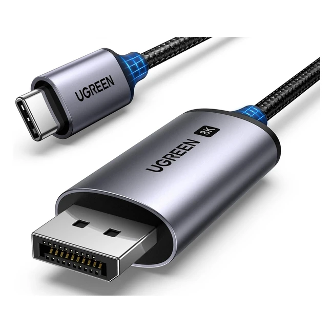 UGREEN USB C to DisplayPort Cable 2m 8K60Hz 4K240Hz 2K240Hz DP14 Thunderbolt HDR VRR