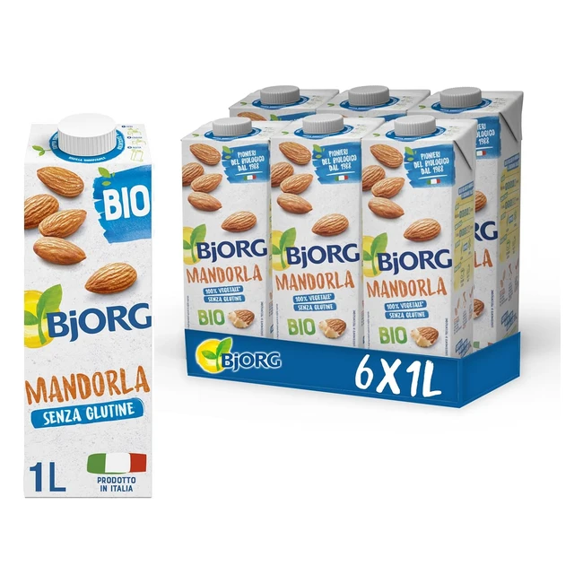 Bjorg Bevanda Mandorla Biologica 6x1L - Bass. Grassi - Vegan