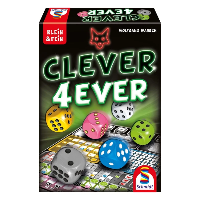 Schmidt Spiele 49424 Clever 4ever Würfelspiel Bunt Klein und Fein