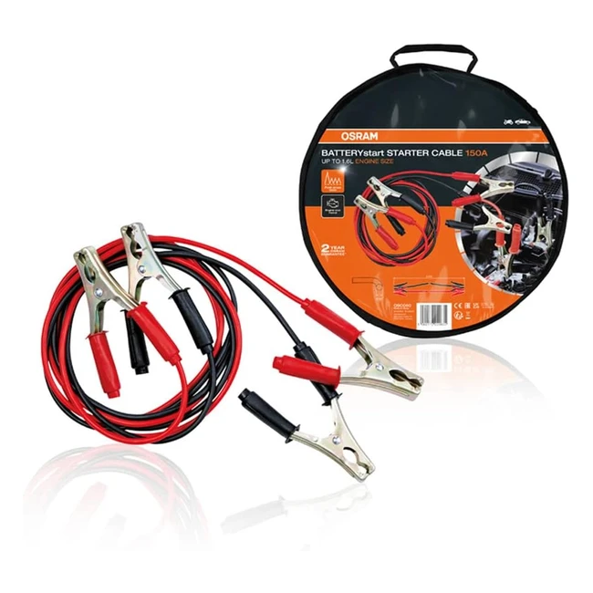 Câble de démarrage Osram 150A pour moteurs essence 612 OSC060 - 16L aluminium cuivré