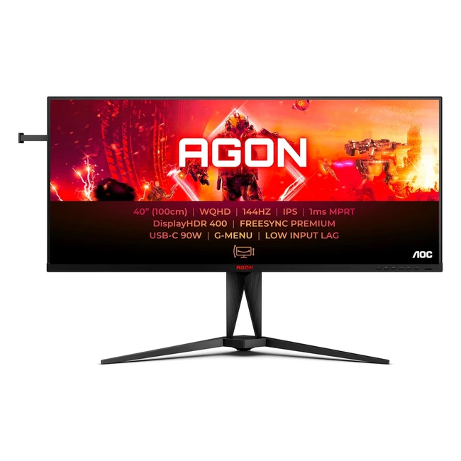 AOC AGON AG405UXC 40 Inch QHD Gaming Monitor 144Hz 1ms 21:9 HDR400