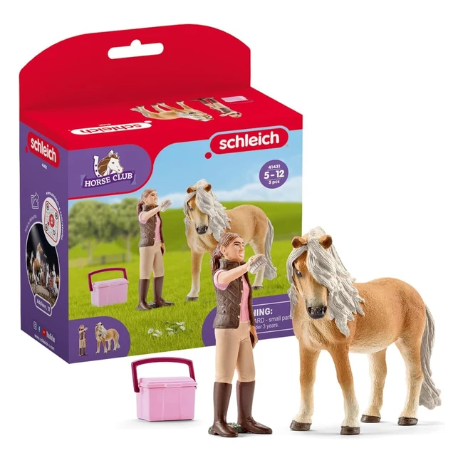 Schleich Stalliere con Puledro Island 2541431 - Gioco Educativo per Bambini