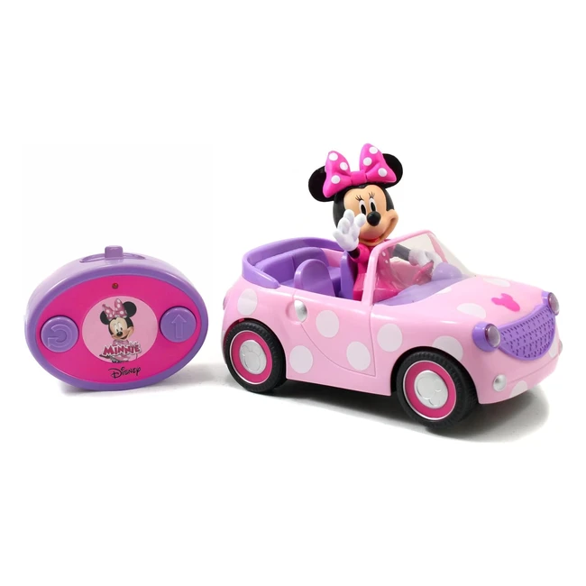 Vehículo Radiocontrol Minnie Roadster Rosa 19cm - ¡Diviértete con Minnie!