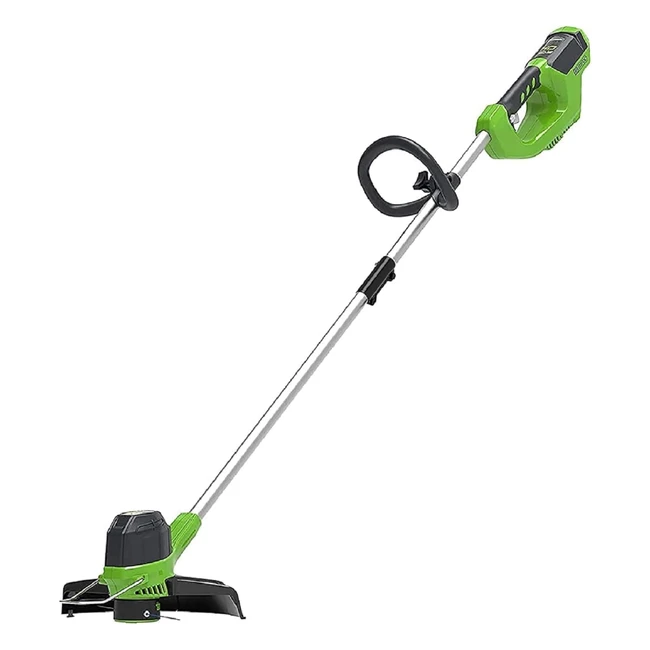 Coupe-bordure Greenworks 40V G40LT - Hauteur réglable 30 cm - Fil nylon 165 mm - Sans batterie 40V 2Ah et chargeur