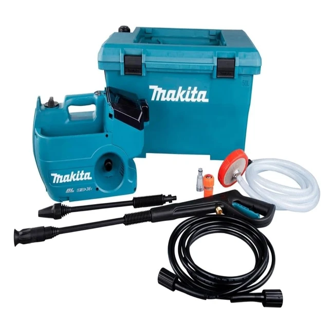 Makita DHW080ZK Akku-Hochdruckreiniger 2 x 18 V ohne Akku ohne Ladegerät inkl. Wasser- und Transportbox
