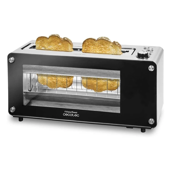 Tostadora Cecotec VisionToast 1260W 2 Tostadas XL 7 Niveles Tostado