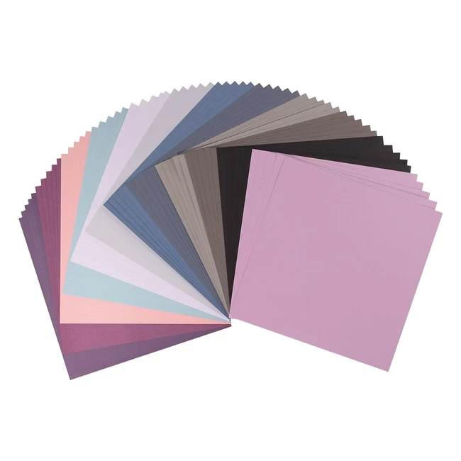 Vaessen Creative Florence Smooth Cardstock Paper Winter Colours Mix 216g 12x12 Inches 60 Sheets