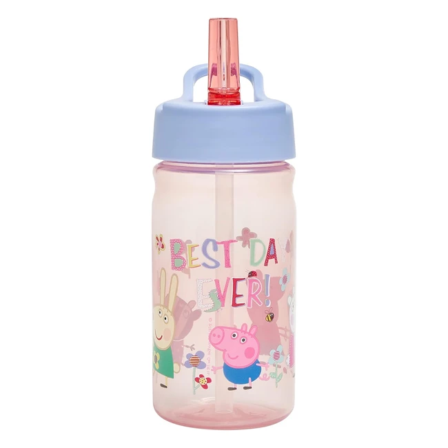 Peppa Pig Nostalgia Water Bottle 400ml Pink | Official UK Merchandise | BPA Free