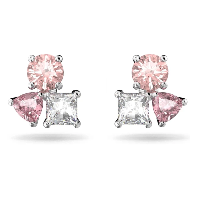 Boucles d'oreilles Swarovski Attract Collection - Réf. XXX - Métal Rhodium Brillant