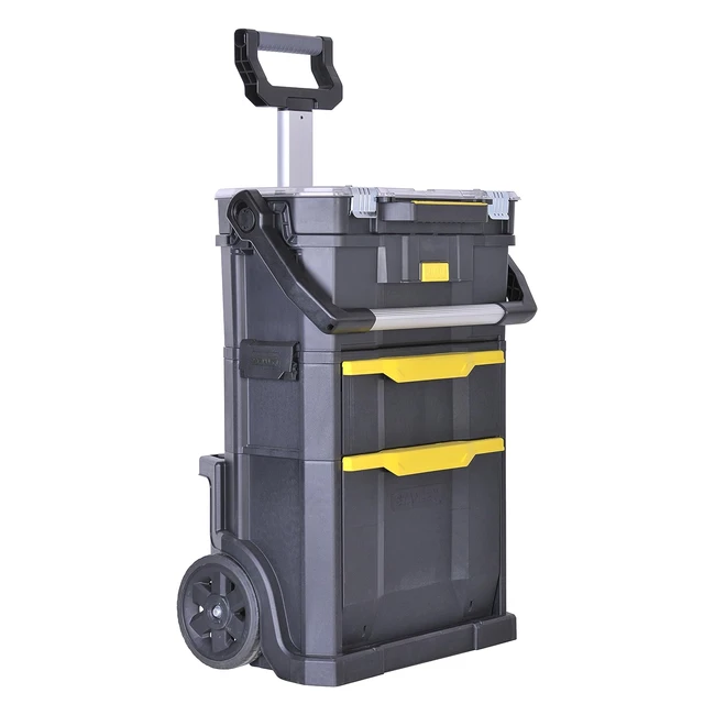 Stanley STST179231 Carro de Herramientas Modular 2 en 1 - 59 Litros - Asa Telescópica