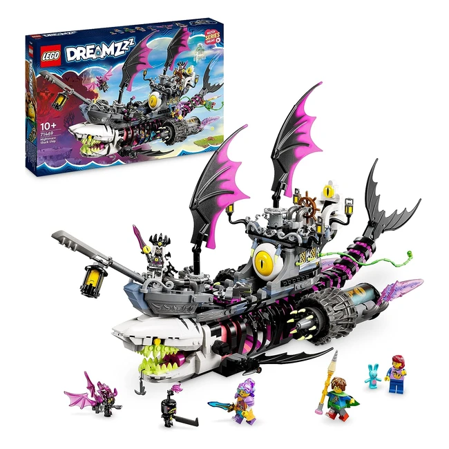 Lego Dreamzzz Navetiburn de las Pesadillas Barco Pirata de Juguete 2 Formas Minifiguras Mateo Izzie Nova Rey Pesadillas Regalo Pascua 71469