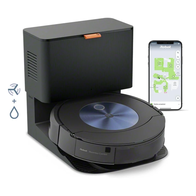 iRobot Roomba Combo J7 Robot Aspirapolvere Lavapavimenti Base Autosvuotante