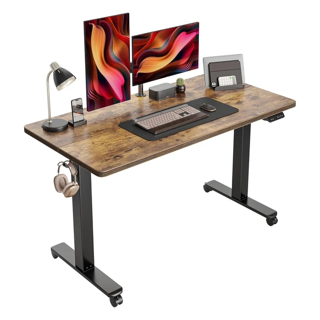 Bureau Debout Lectrique 140 x 60 cm - Cubicubi - Rglable en Hauteur - Mobilier Ergonomique