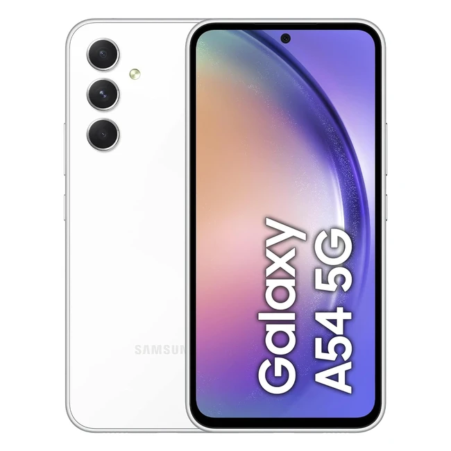 Samsung Galaxy A54 5G Mobile Phone | 64-Inch Infinity-O FHD Screen | 256GB | White | 3-Year Warranty