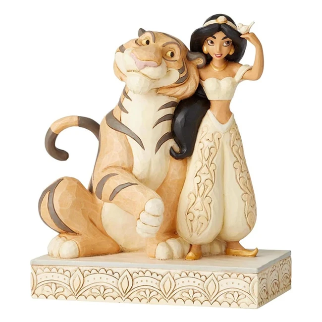 Figura Jazmín y Tigre Raja Aladín Enesco - Coleccionable Resina 15x9x19cm