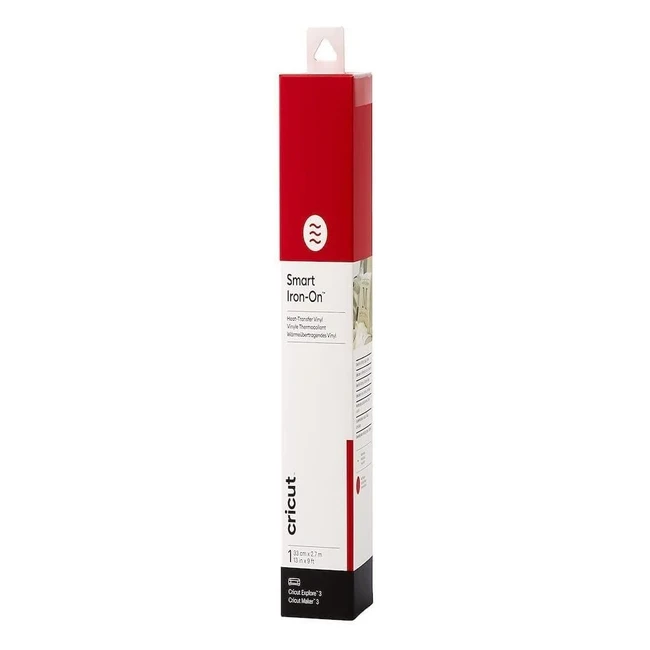 Cricut Smart Iron On Red Vinyl Roll 27m Heat Transfer HTV | Explore 3 & Maker 3