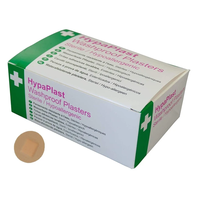 Hypaplast Pink Washproof Plasters 25cm Dia Spot Pack of 100 - Hypoallergenic & Sterile
