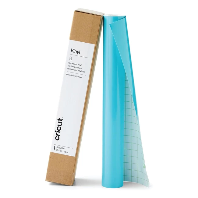 Cricut Vinyl Permanent 15 ft Roll - Weather & Fade Resistant, Dishwasher Friendly