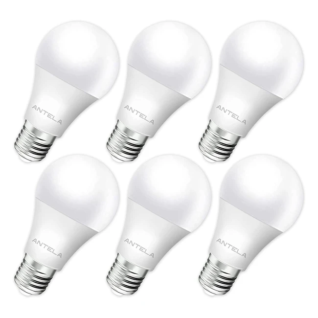 Lampadina LED E27 85W Equivalente a 60W 806 Lumen - Risparmio Energetico - Pacco da 6