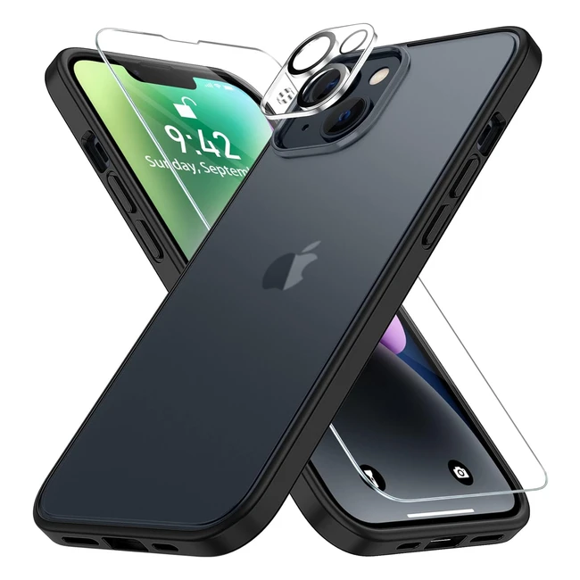 Funda iPhone 14 Fllao 5 en 1 con Protección Militar - Negro