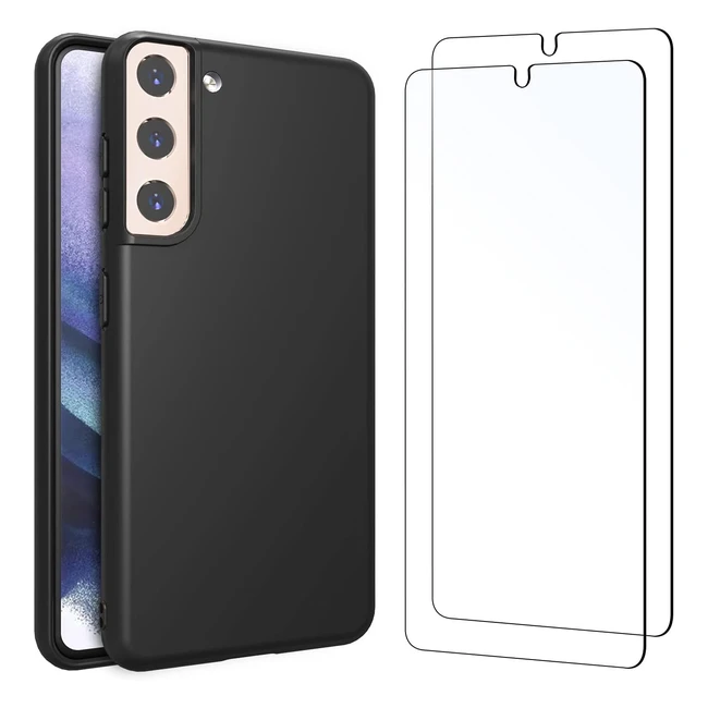 Funda Samsung Galaxy S21 5G + 2 Protectores Cristal Templado Antiarañazos