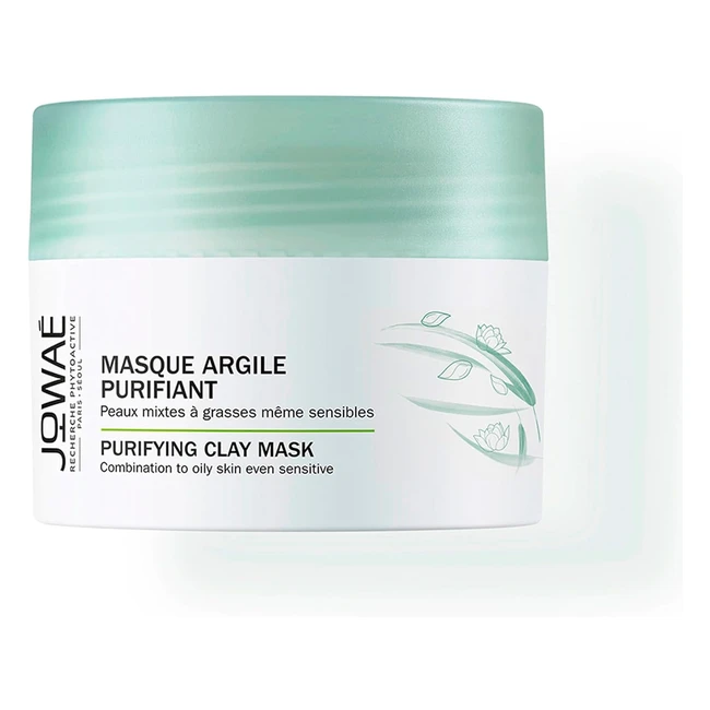 Jowa Maschera Viso Allargilla Purificante - Formato 50 ml - Pelle Mista a Grassa - Loto Sacro