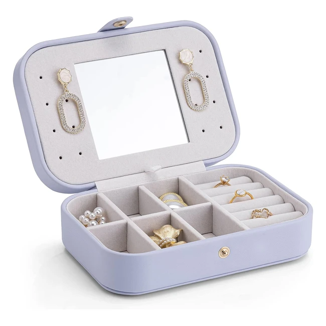 Portagioie da viaggio Vlando in ecopelle viola - Design elegante e funzionale