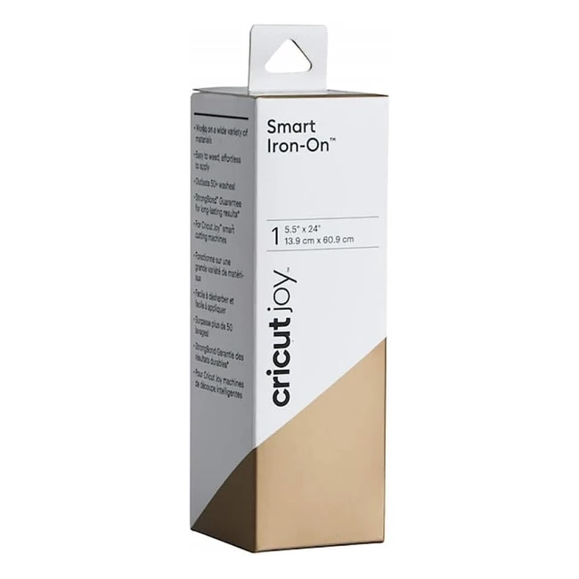 Cricut 2008055 Smart IronOn Gold fur Freude - Einfach zu verwenden - Haltbar - Vielseitig einsetzbar