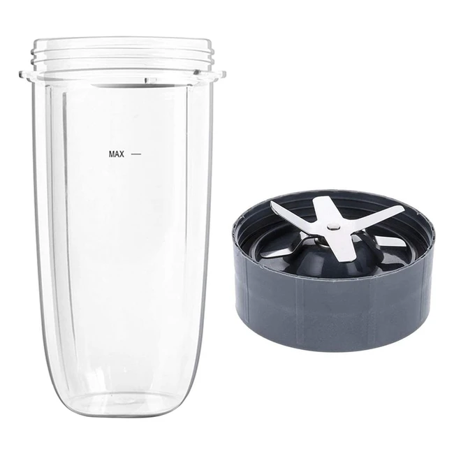 Migaven 32oz Blender Cup & Cross Blade Kit for Nutribullet & Nutri Ninja 900W - Juicer Mixer Smoothie Parts