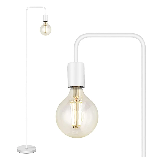 Lampada a stelo retr minimalista 165 cm bianco - BBHome E27