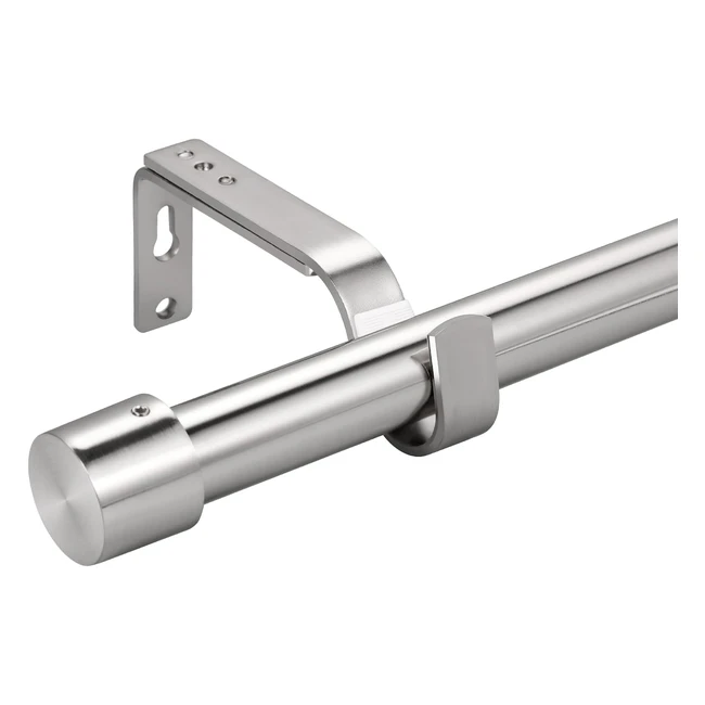 eson casa Curtain Poles 25mm Stainless Steel Set 72144 cm - Heavy Duty Drapery Rods