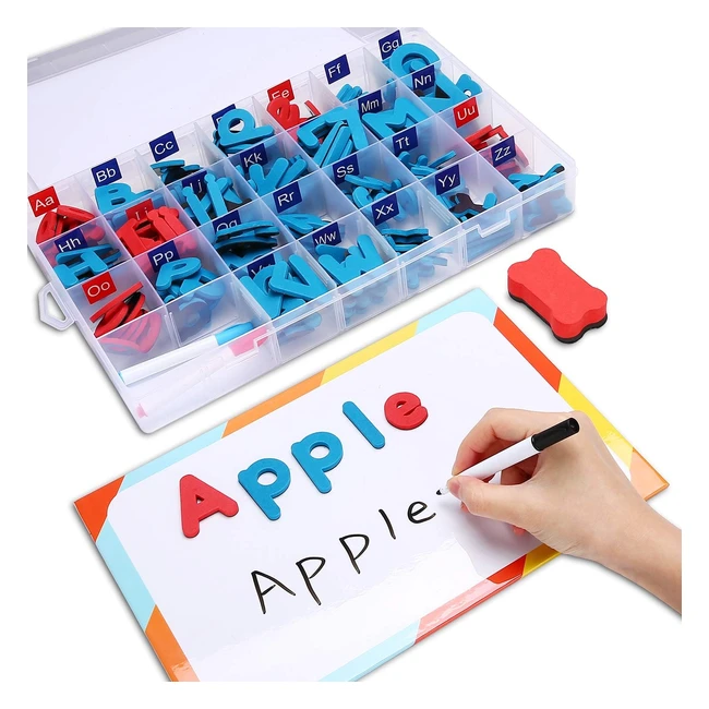 Lot de lettres aimantes en mousse pour l'apprentissage de l'alphabet - Hautton 238