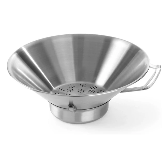 Escurridor de Frituras Hendi con Asa Robusta - Acero Inoxidable 410xh170mm