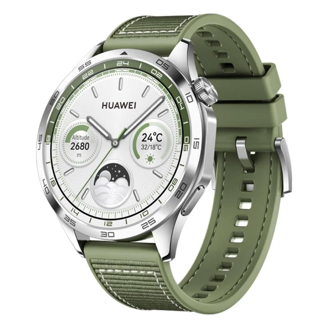 Huawei Watch GT 4 Montre Connectée Intelligente 14 Jours Autonomie iOS Android GPS Vert