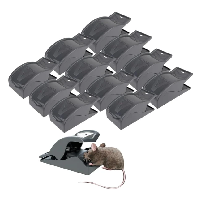 Professionelle Mausfallen für Zuhause und Garten - Protect Home 12 x Easy Catch Mouse Traps