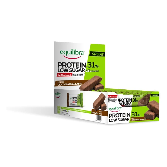 Equilibra Barretta Protein 31 Low Sugar Cioccolato al Latte 24 Barrette 35g