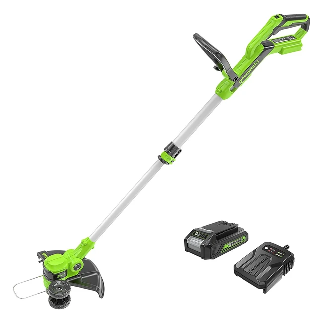 Coupe-bordure sans fil Greenworks G24LT30K2 30 cm 165 mm 24V 2Ah