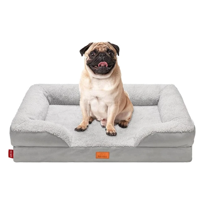 Lit orthopédique pour chien Puki Diary 91x69x175cm - Confort optimal, antiderapant, déhoussable