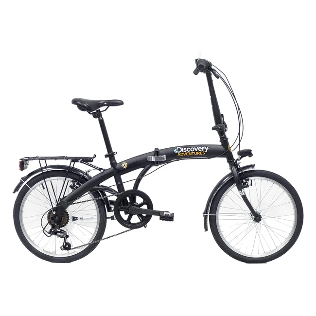 Bicicleta Plegable Discovery 2722 - Negro Mate - Adultos Unisex - 20"