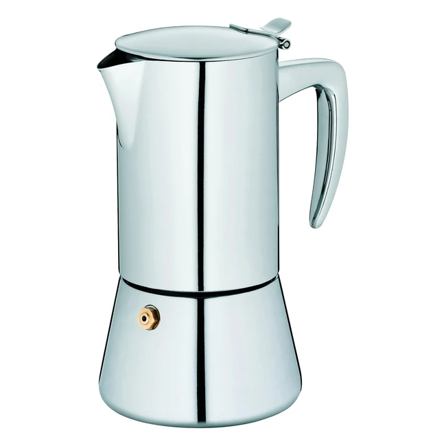 Kela 10835 Espressokanne 4 Tassen 200 ml Induktionsgeeignet Edelstahl Latina - Schnelle Zubereitung & Elegantes Design