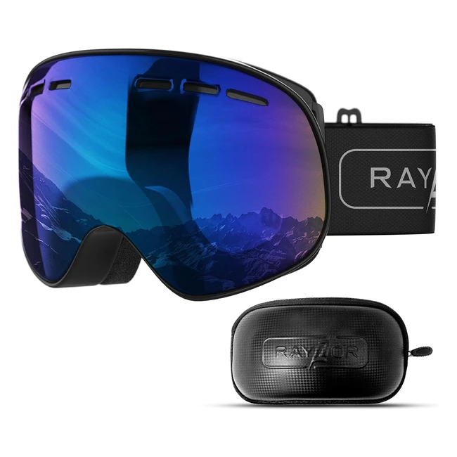 Maschera sci Rayzor con lenti magnetiche UV400 - Protezione infrangibile