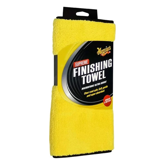 Meguiar's X1906EU Supreme Finishing Towel V2 - Panno per Finitura Premium - Ultra Assorbente