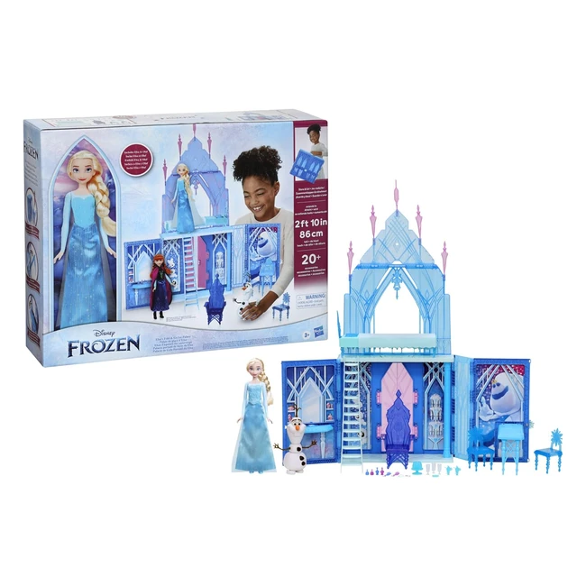 Disney Frozen Palacio Portátil de Hielo de Elsa - Casa de Muñecas Multicolor
